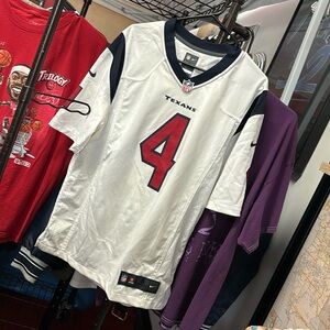 Nike On-Field NFL Houston Texans Deshaun Watson #4 White Jersey Mens Small $120